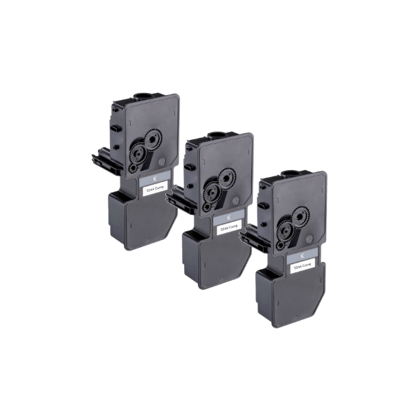 Compatible Kyocera TK-5244K Black Toner 3 PACK