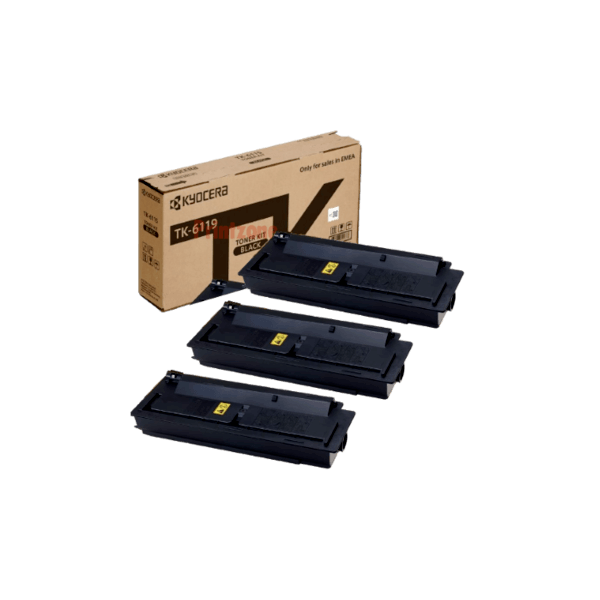 Genuine Kyocera TK-6119 Toner Cartridge 3 PACK Genuine Kyocera TK-6119 Toner Cartridge 3 PACK