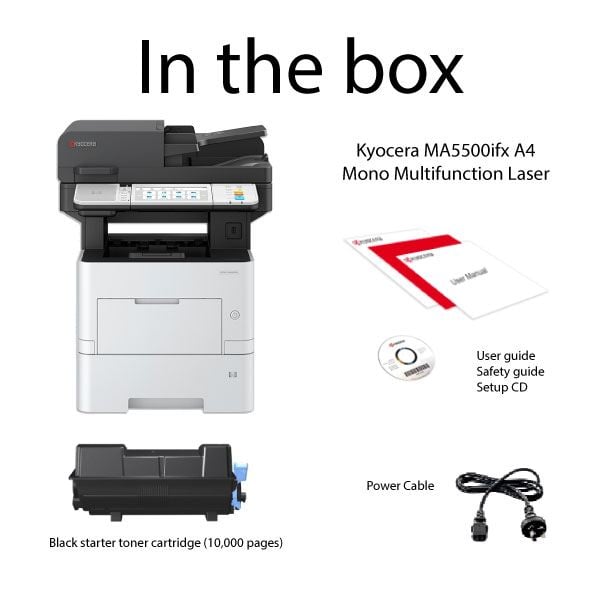 Kyocera ECOSYS MA5500ifx Mono Multifunction Laser Printer