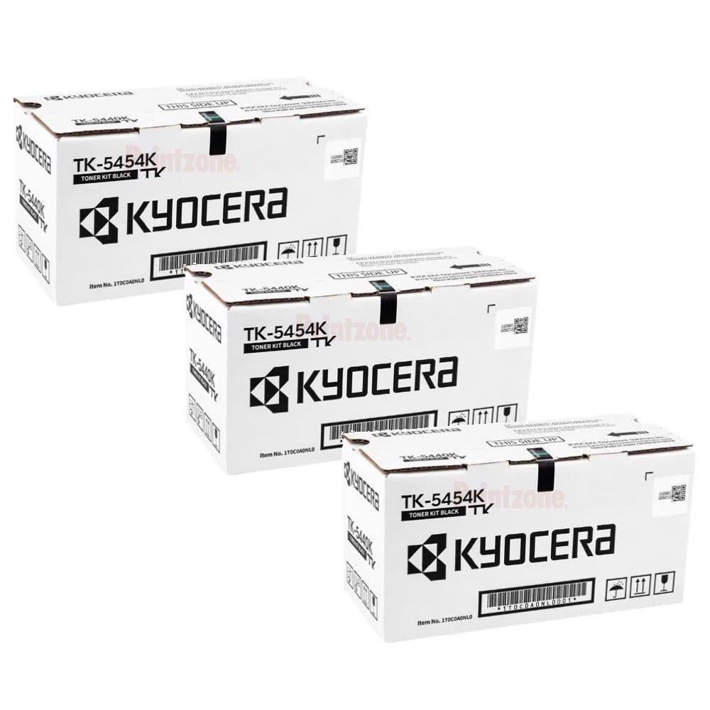 Genuine Kyocera TK-5454K High Yield Black Toner 3 PACK