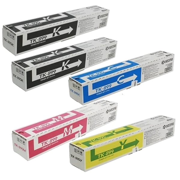Genuine Kyocera TK-899 Toner Value Pack PLUS EXTRA BLACK