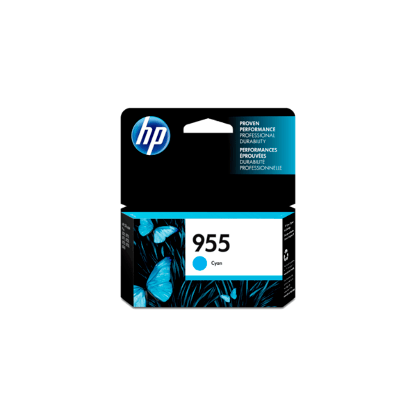 Genuine HP 955 Cyan Ink Cartridge L0S51AA Genuine HP 955 Cyan Ink Cartridge L0S51AA