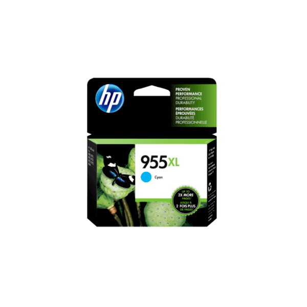 Genuine HP 955XL Cyan Ink Cartridge High Yield L0S63AA Genuine HP 955XL Cyan Ink Cartridge High Yield L0S63AA