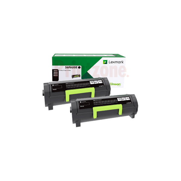 Genuine Lexmark 56F6U0E Ultra High Yield Toner 2 PACK