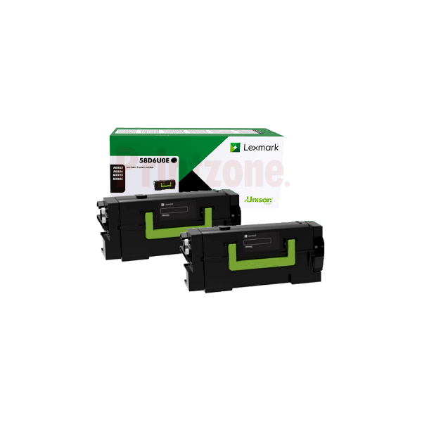 Genuine Lexmark 58D6U0E Ultra High Yield Toner 2 PACK