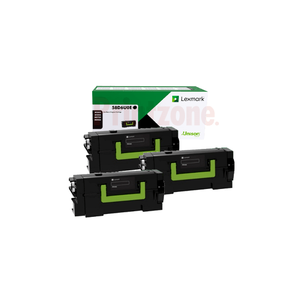 Genuine Lexmark 58D6U0E Ultra High Yield Toner 3 PACK