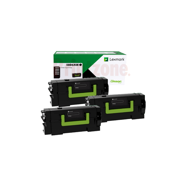 Genuine Lexmark 58D6X0E Extra High Yield Toner 3 PACK
