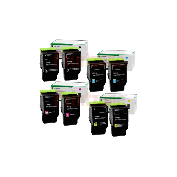 Genuine Lexmark CS521 CS622 CX622 CX625 Toner Double Value Pack