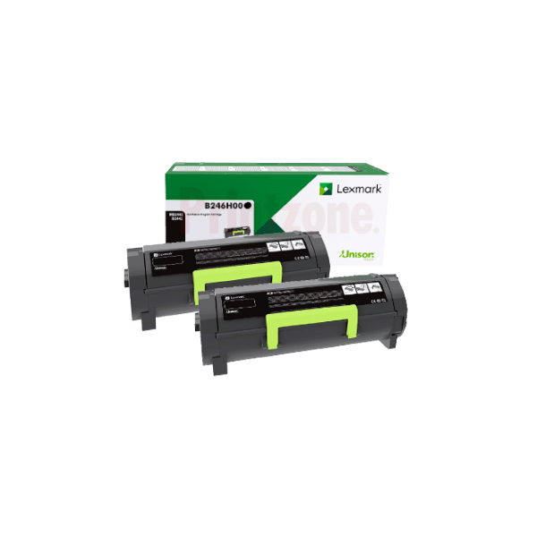 Genuine Lexmark B246H00 Black Toner High Yield 2 PACK
