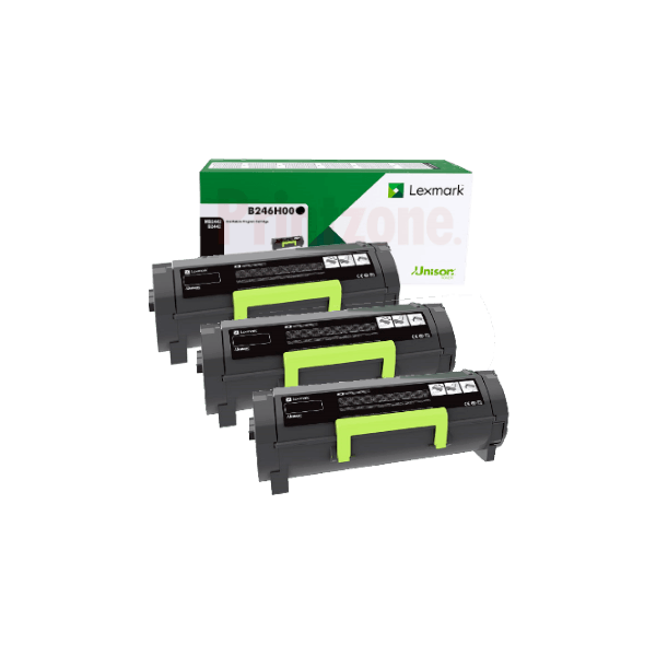 Genuine Lexmark B246H00 Black Toner High Yield 3 PACK