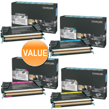 Genuine Lexmark C736 X736 X738 Toner Cartridge Value Pack High Yield