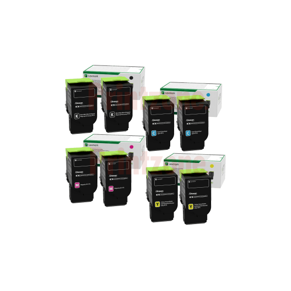 Genuine Lexmark C2425 MC2425 Toner Double Value Pack High Yield