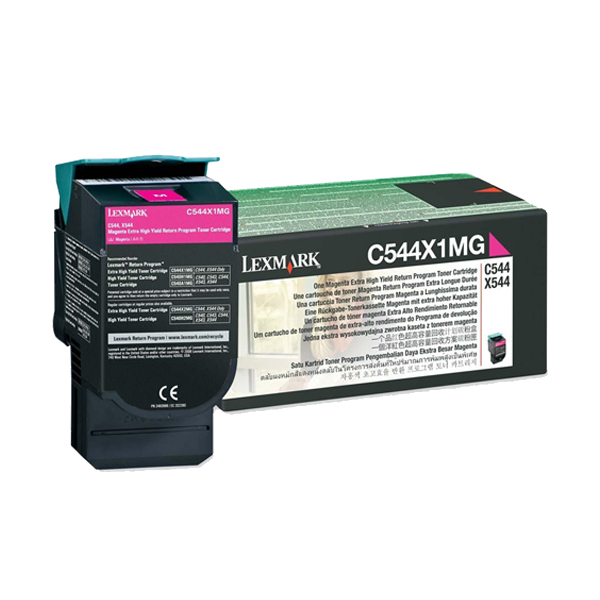 Genuine Lexmark C544X1MG Magenta Toner Cartridge Extra High Yield