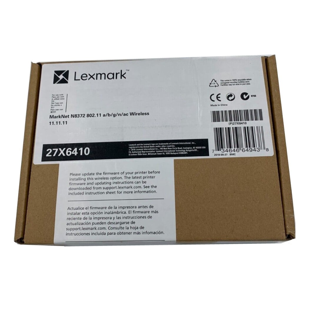 Lexmark MarkNet N8372 802.11 a/b/g/n/ac Wireless Print Server 27X6410