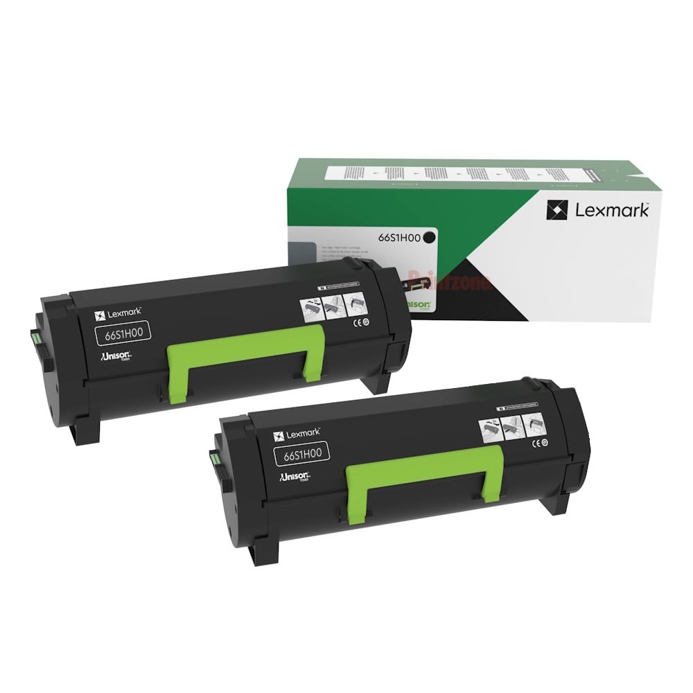 Genuine Lexmark 66S1H00 Toner 2PACK