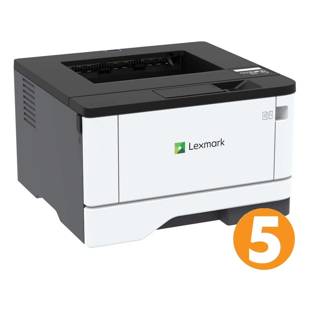5 x Lexmark B3442dw Mono Laser Printer 40ppm / Wireless / Duplex