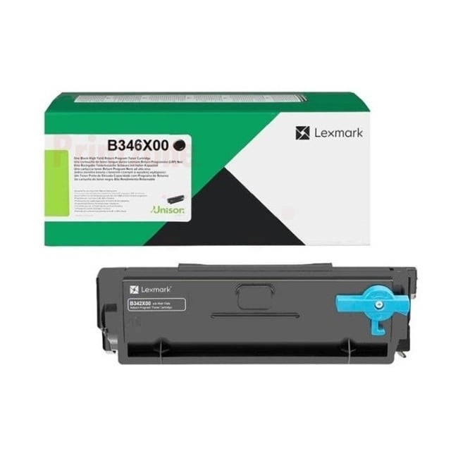 Genuine Lexmark B346X00 High Yield Black Toner Genuine Lexmark B346X00 High Yield Black Toner
