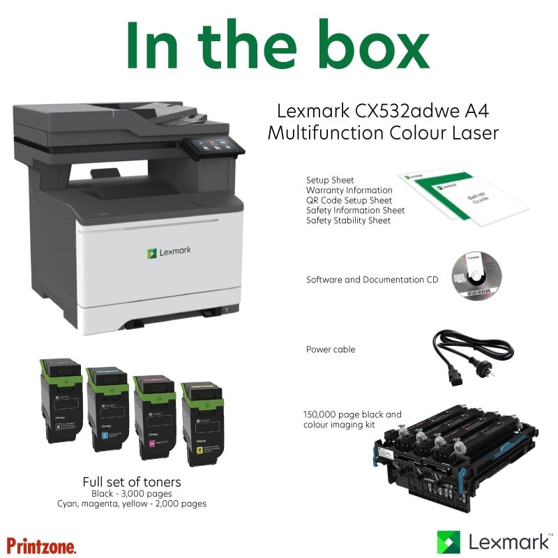 Lexmark CX532adwe Colour Multifunction Laser Printer