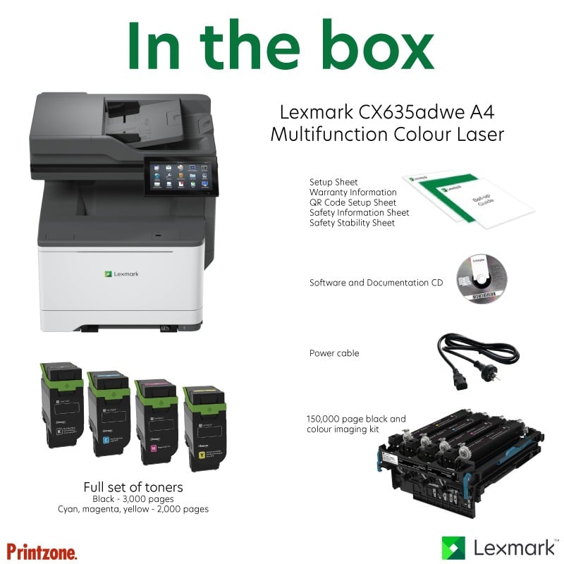Lexmark CX635adwe Colour Multifunction Laser Printer