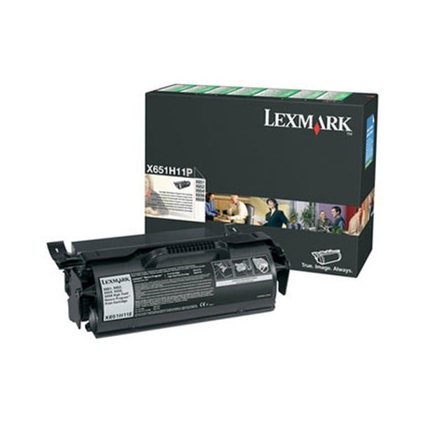 Genuine Lexmark X651H11P Black Toner Cartridge High Yield