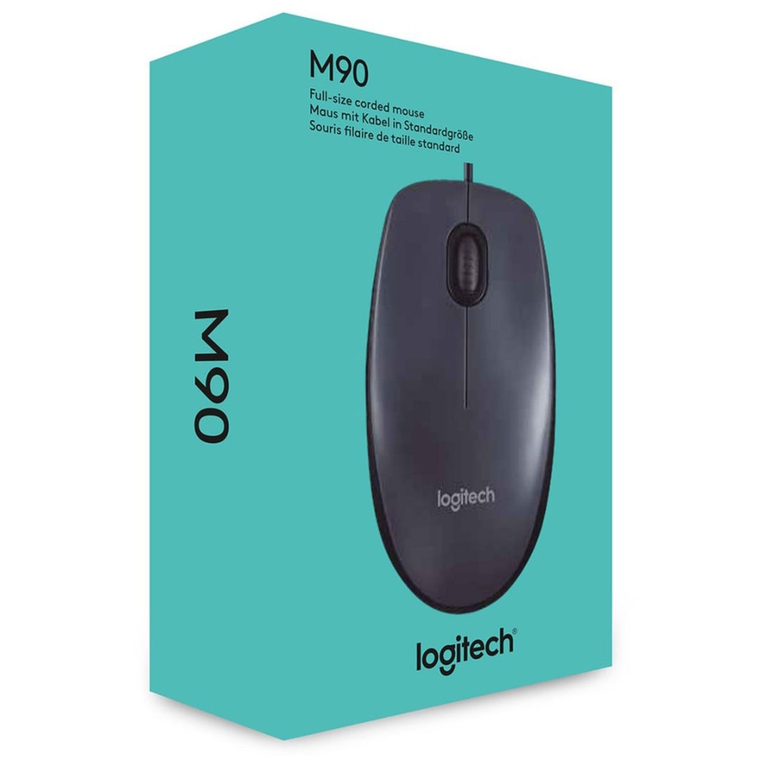Logitech M90 Corded USB Mouse