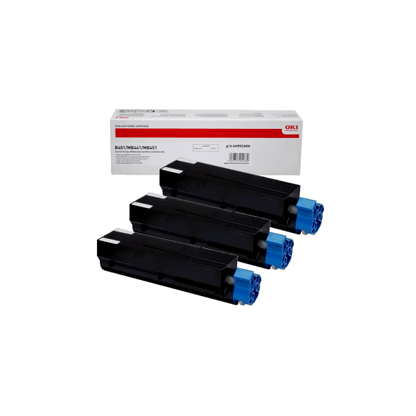 Genuine OKI B401 MB451 Toner 3 PACK Genuine OKI B401 MB451 Toner 3 PACK