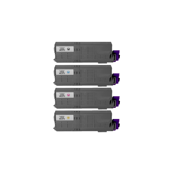 Compatible Oki C532 MC563 MC573 Toner Value Pack