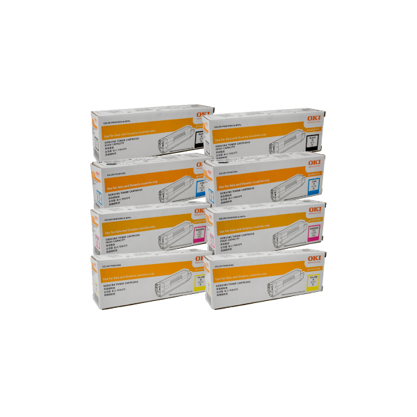 Genuine Oki C532 MC563 MC573 Toner Double Value Pack