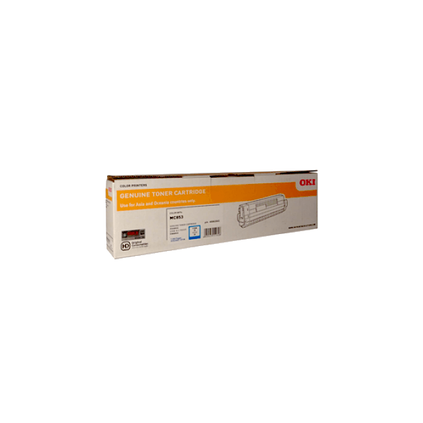 Genuine Oki MC853 Cyan Toner