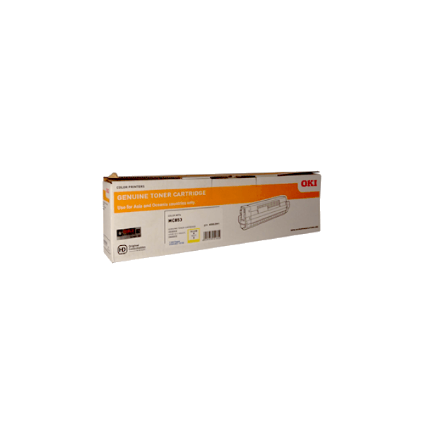 Genuine Oki MC853 Yellow Toner