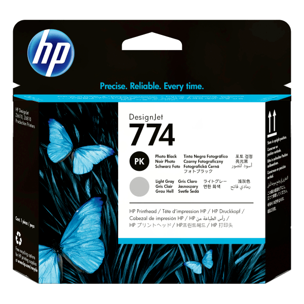 Genuine HP 774 P2W00A Photo Black & Light Gray Printhead