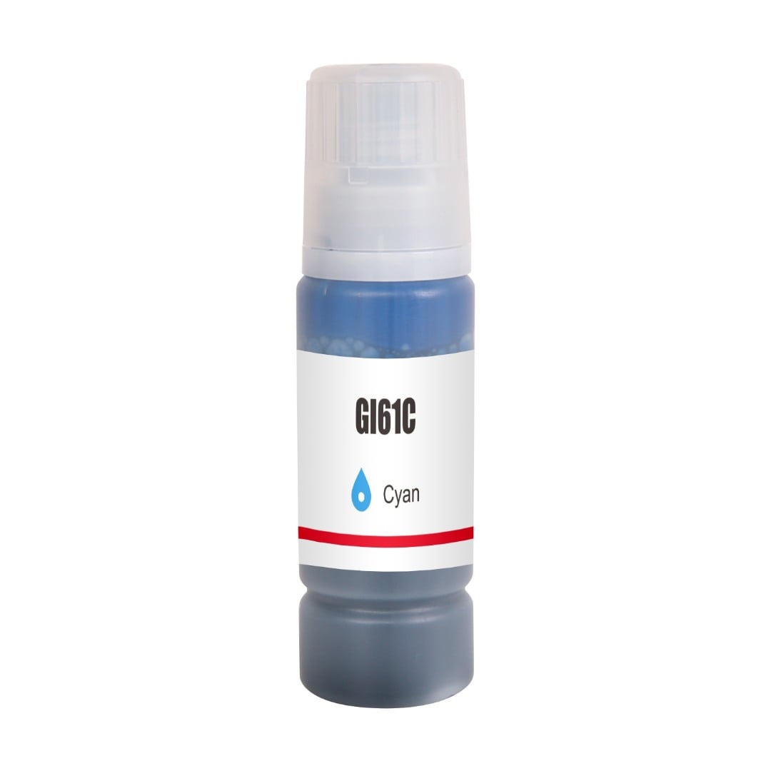 Compatible Canon Pixma Cyan Ink Bottle GI61C