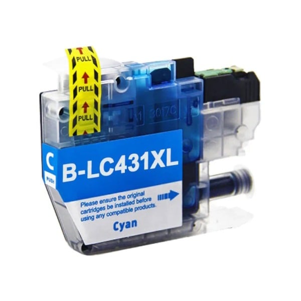 Compatible Brother LC431XLC High Yield Cyan Ink Cartridge