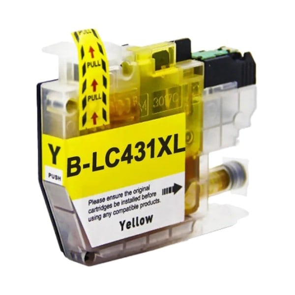 Compatible Brother LC431XLY High Yield Yellow Ink Cartridge