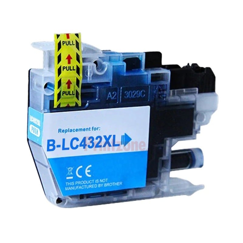 Compatible Brother LC432XLC High Yield Cyan Ink Cartridge