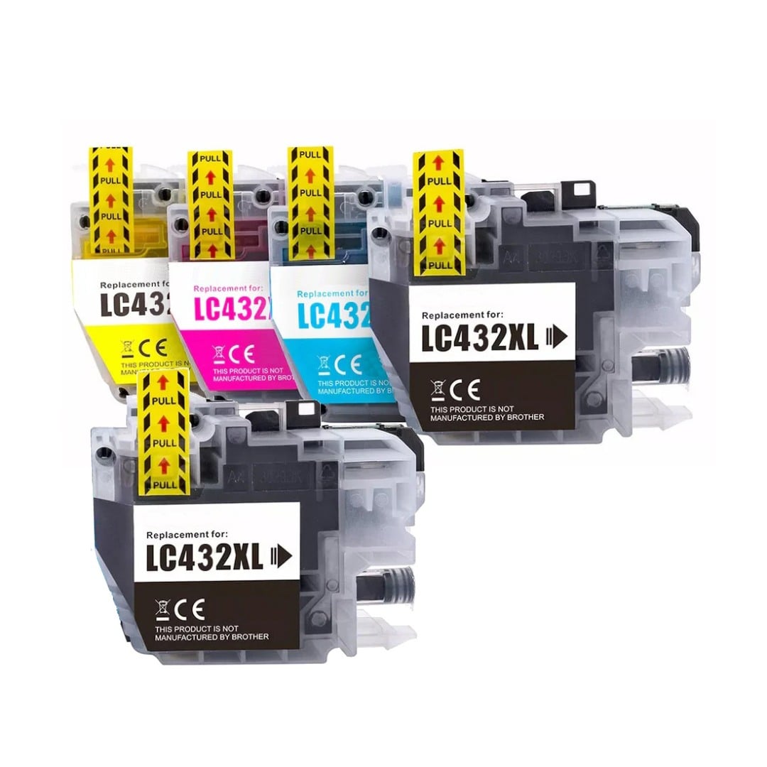 Compatible Brother LC432XL High Yield Ink Combo Value Pack PLUS EXTRA BLACK