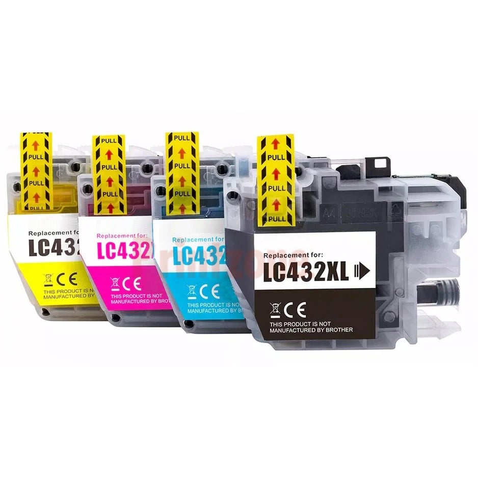 Compatible Brother LC432XL High Yield Ink Combo Value Pack