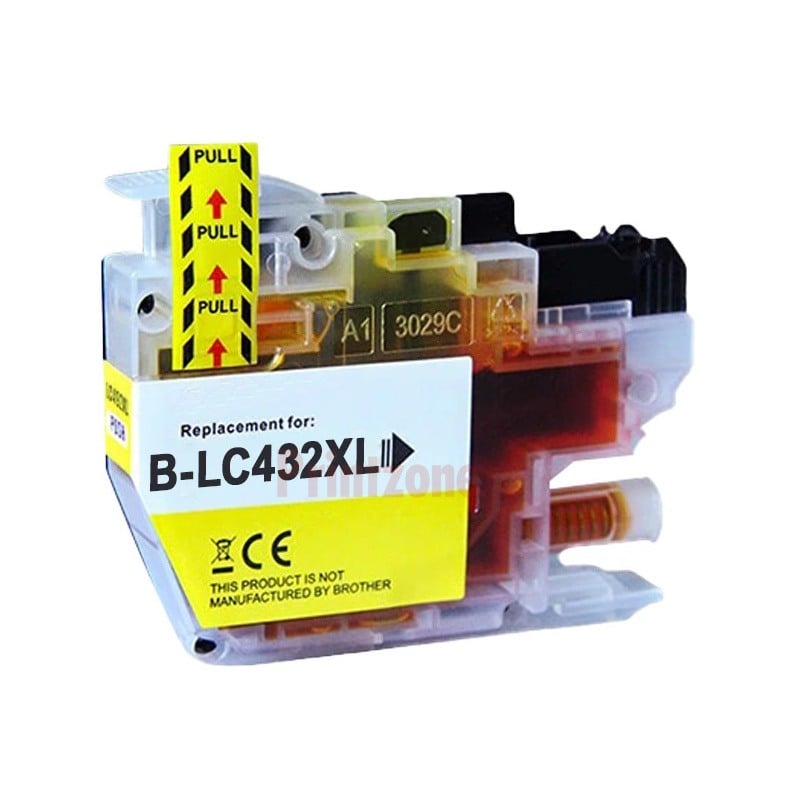 Compatible Brother LC432XLY High Yield Yellow Ink Cartridge