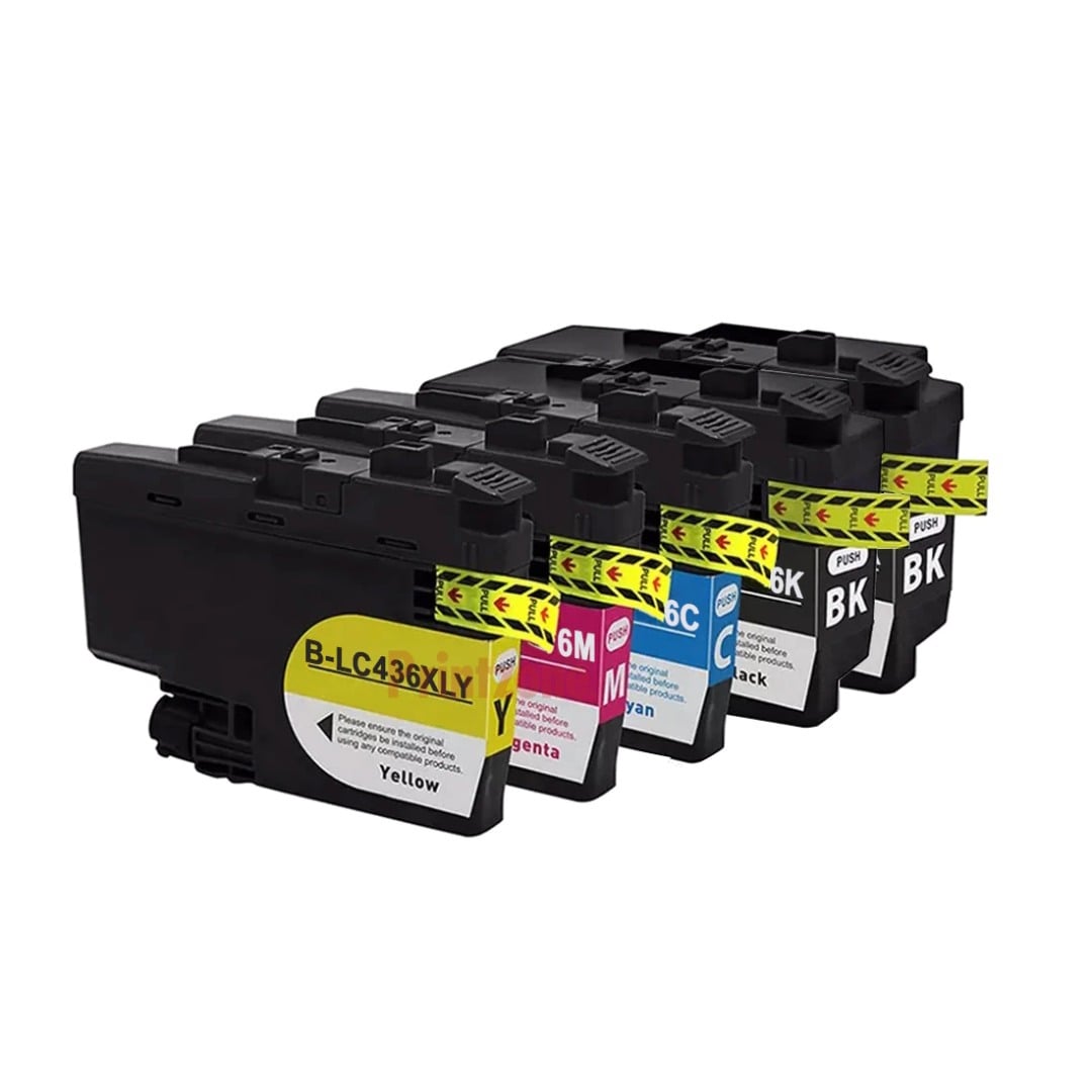 Compatible Brother LC436XL High Yield Ink Combo Value Pack PLUS EXTRA BLACK