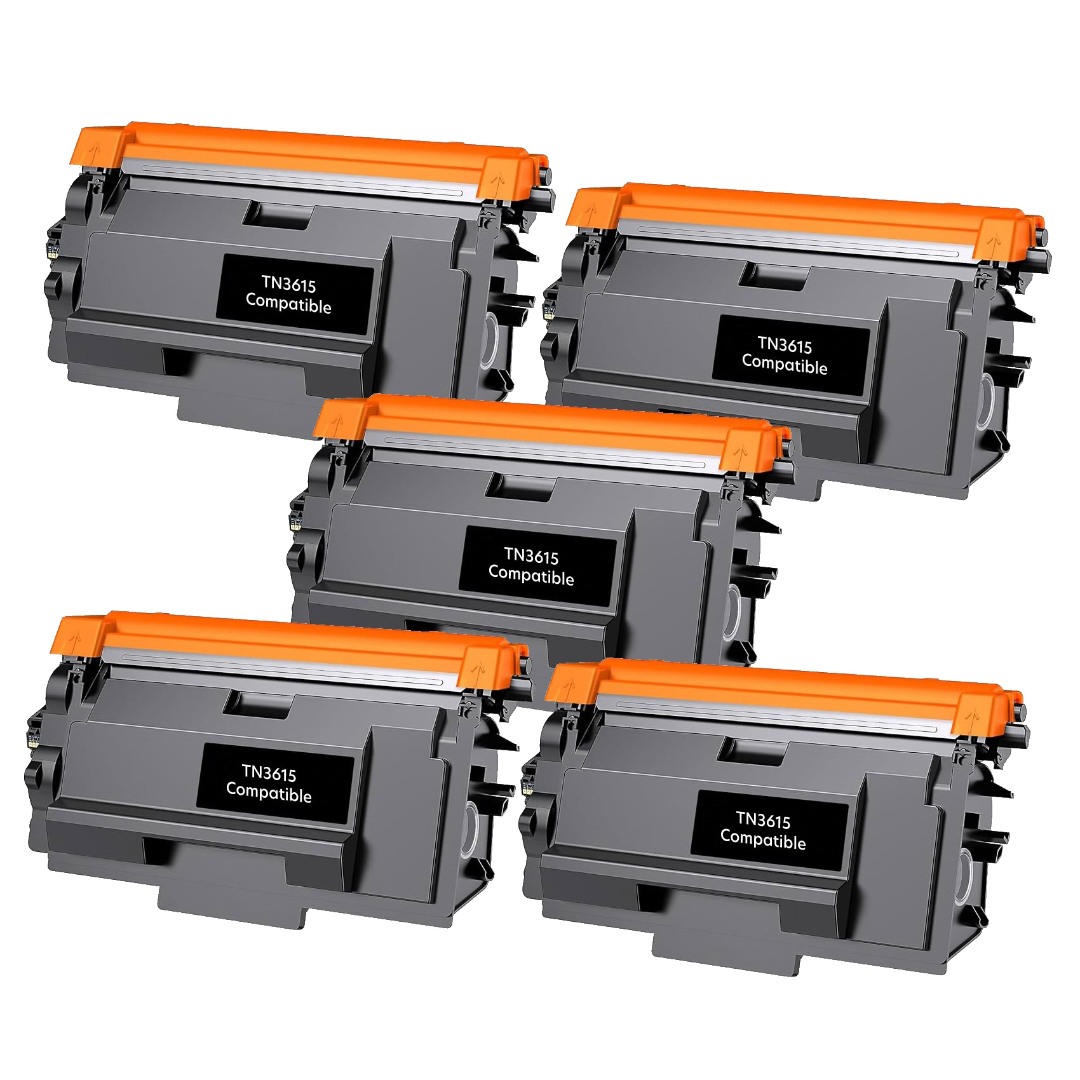 Compatible Brother TN3615 Toner Cartridge Ultra High Yield 5 PACK