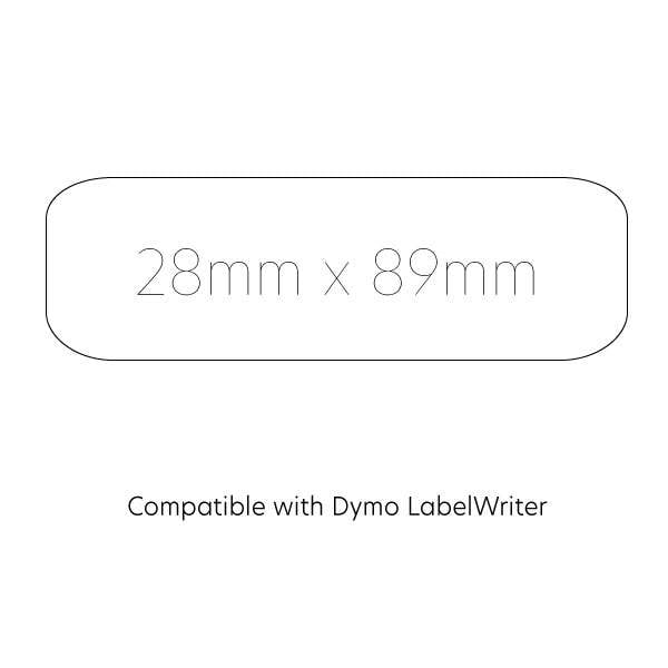 Compatible Dymo SD99010 / S0722370 LabelWriter Standard Address Labels 28 x 89mm