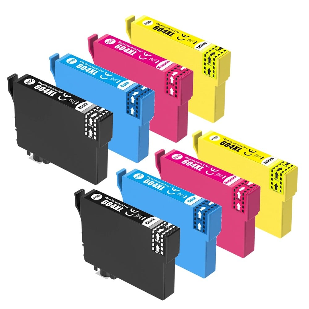 Compatible Epson 604XL High Yield Ink Cartridge Double Combo Value Pack Compatible Epson 604XL High Yield Ink Cartridge Double Combo Value Pack