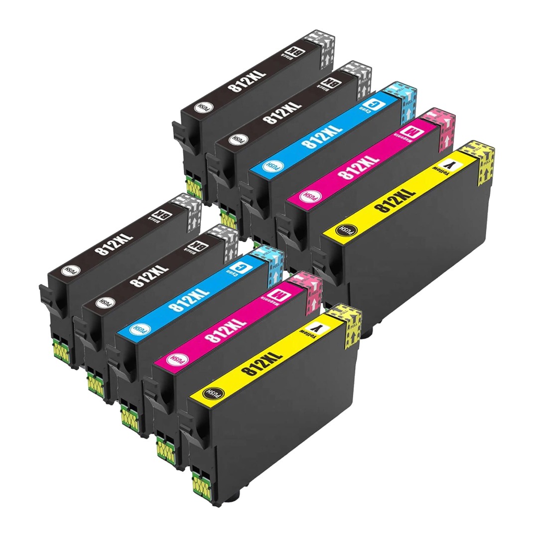 Compatible Epson 812XL Ink Cartridge Double Value Pack High Yield PLUS 2 EXTRA BLACK