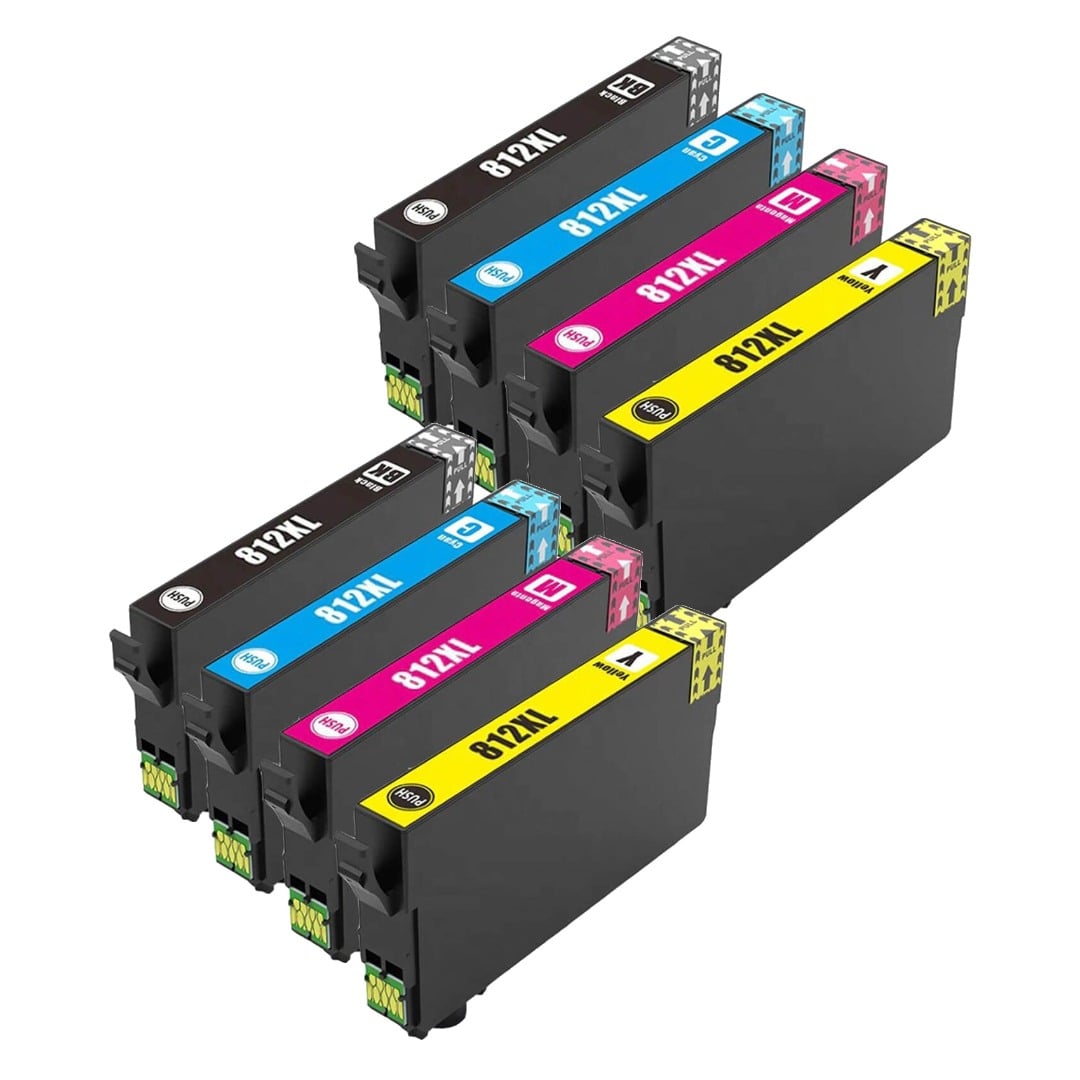 Compatible Epson 812XL Ink Cartridge Double Value Pack High Yield