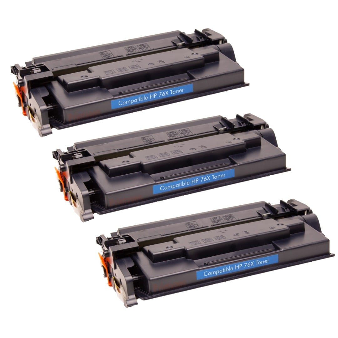 Compatible HP 76X High Yield Toner 3 PACK CF276X Compatible HP 76X High Yield Toner 3 PACK CF276X