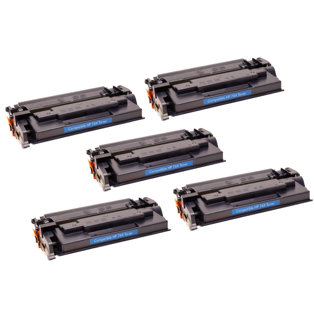 Compatible HP 76X High Yield Toner 5 PACK CF276X Compatible HP 76X High Yield Toner 5 PACK CF276X