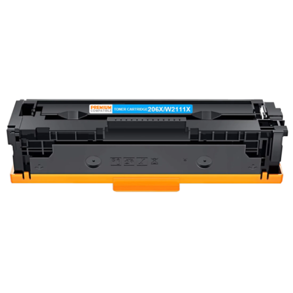 Compatible HP 206X High Yield Cyan Toner W2111X Compatible HP 206X High Yield Cyan Toner W2111X