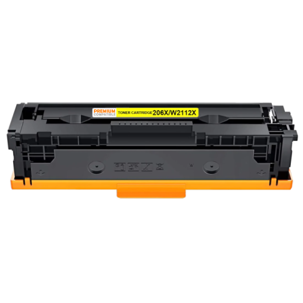 Compatible HP 206X High Yield Yellow Toner W2112X Compatible HP 206X High Yield Yellow Toner W2112X