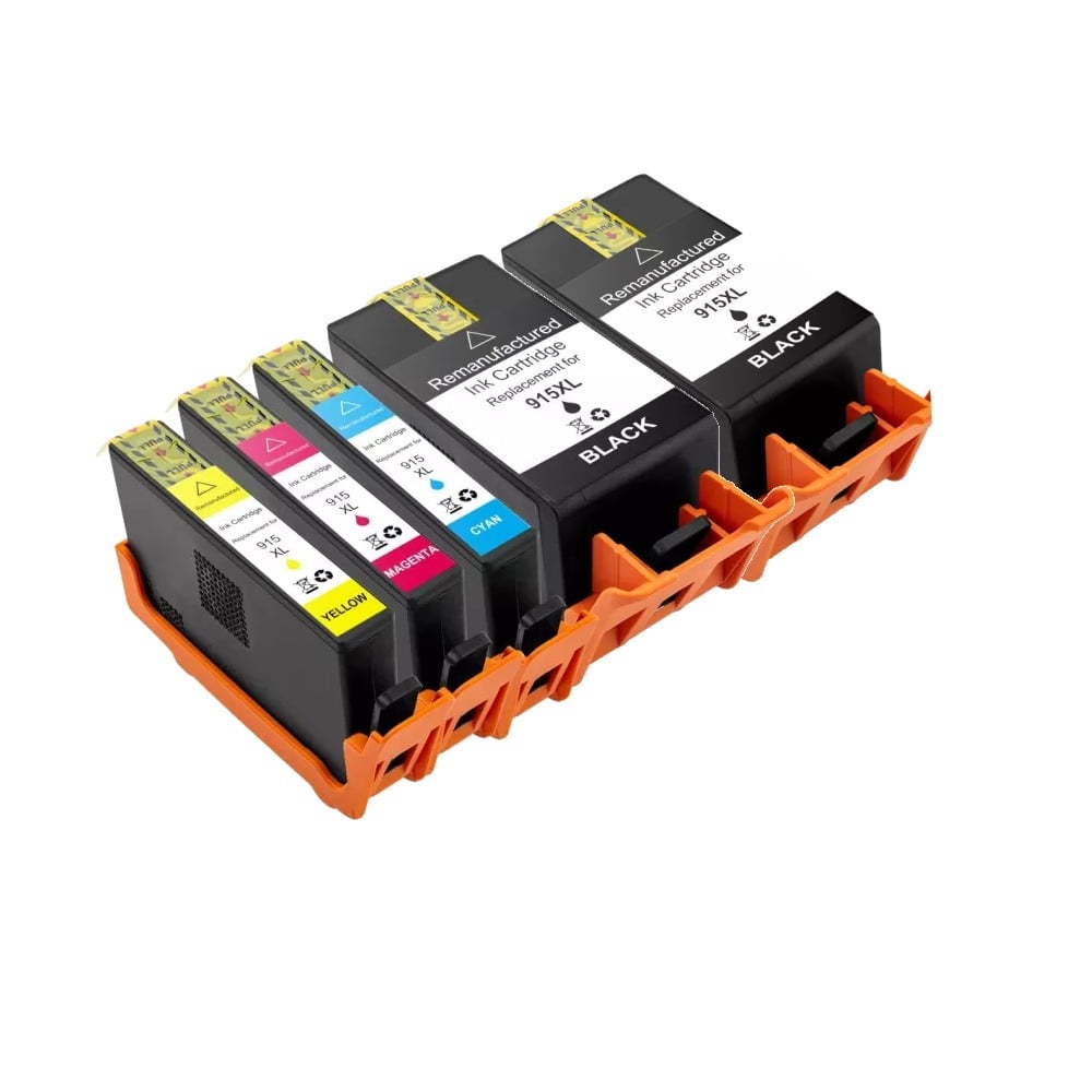 Compatible HP 915XL Ink High Yield Combo Value Pack PLUS EXTRA BLACK