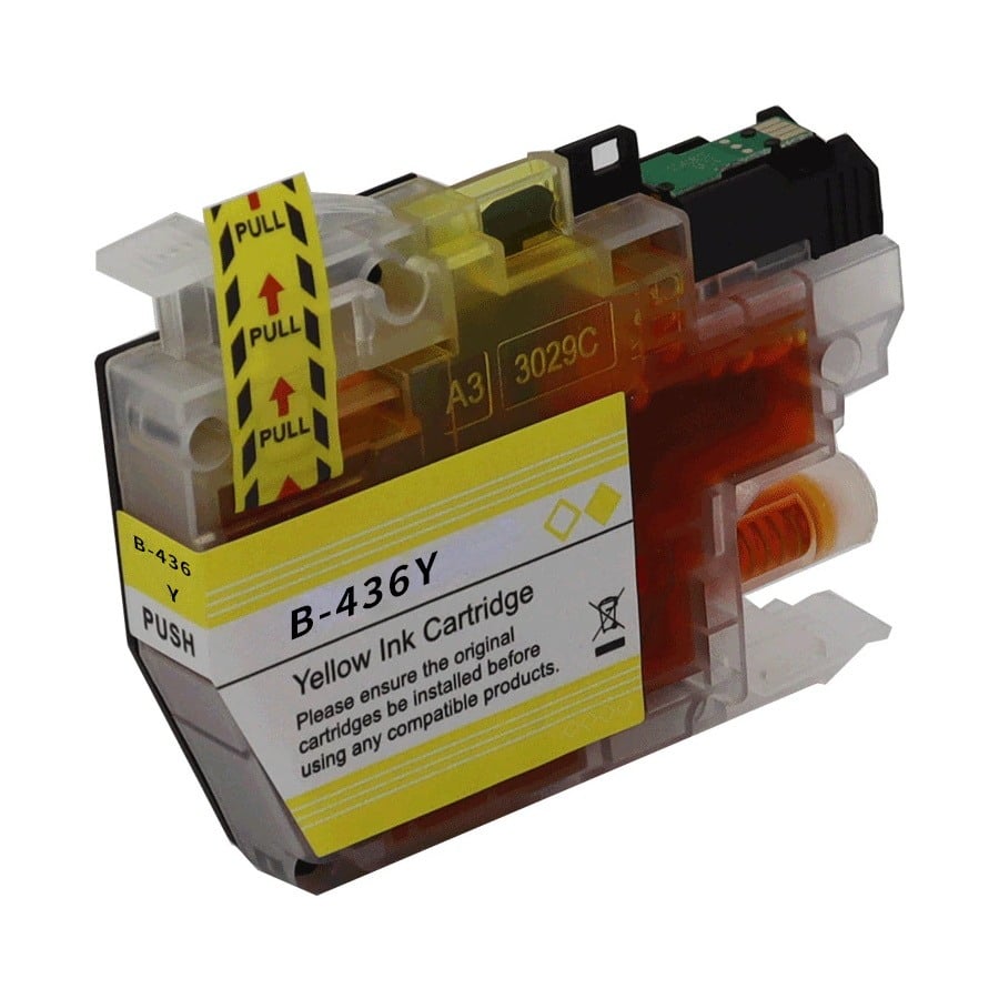Compatible Brother LC436Y Yellow Ink Cartridge